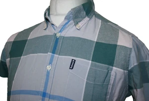 Barbour Douglas Check Shirt -S- Tailored Fit - Multicoloured - Linen Cotton Top - Picture 1 of 12