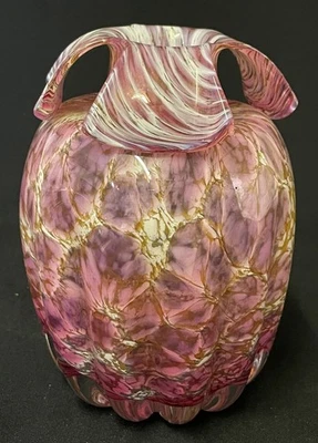 REGENHÜTTE Studio Glas GLASVASE Vase SIGNIERT Designvase Design Kunstobjekt 18cm - Bild 1 von 4