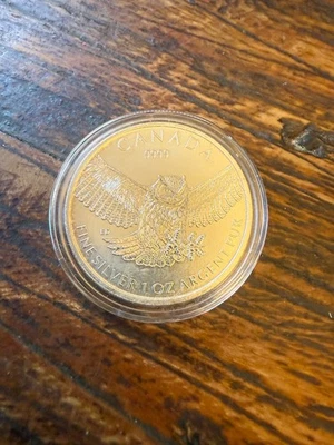 Royal Canadian mint owl round Silver .999 1 ounce (1oz)  - Image 1 of 2