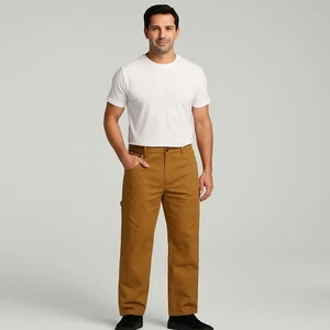 NWT Dickies Men Brown Carpenter Pants 44x32 Relaxed Fit Straight Leg, Size 44x32 - Picture 1 of 7