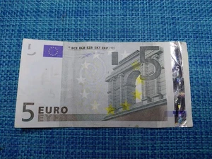 🇫🇷🇪🇺 France Eurozone Duisenberg 5 Euro  2002  P-8u Code L Banknotes 111825-4 - Picture 1 of 3