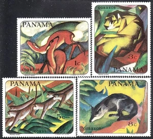 Panama 462/65 1967 Pinturas de animales MNH - Picture 1 of 1