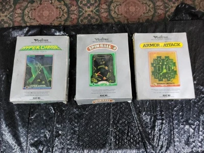 Vectrex Games Boxes Damaged Armor..Attack, Spinball, Hyperchase Untested - Image 1 of 4