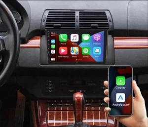 Apple Carplay 6+64G For BMW E38 E39 E53 X5 Android 13 Car Stereo GPS Navi Radio - Picture 1 of 22