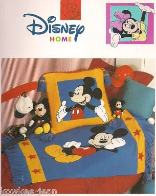 Disney mickey minnie sew fleece blanket pillow pattern - Image 1 of 2
