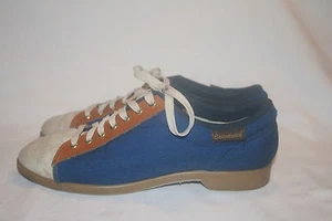 Vtg 1970'S Womens BRUNSWICK Three TONE TAN BROWN BOWLING SHOES USA Small - Picture 1 of 6