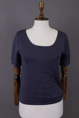 Camisa Top Wolford Azul Manga Corta Elastizada Talla L Foto 1 de 4