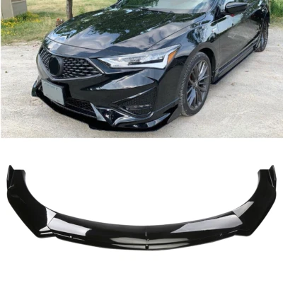 Glossy Black Front Bumper Lip Spoiler Splitter Body Kit For Acura ILX TLX - Image 1 of 4