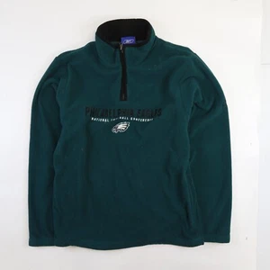 Giacca in pile Philadelphia Eagles Reebok taglia media NFL - Foto 1 di 3