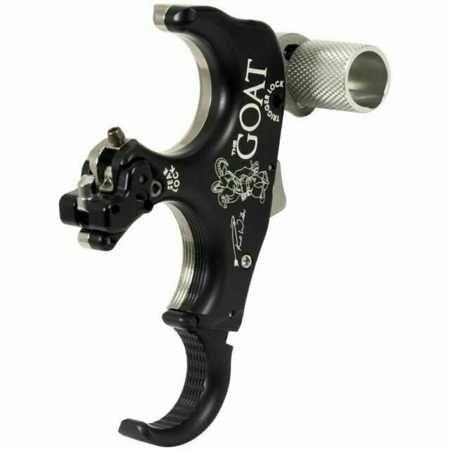 T.R.U. Ball TGOT-BKQS-L Archery Release Goat 3 Finger - Black