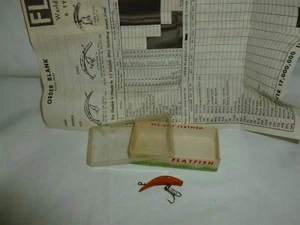 Vintage Helin F4 OR Fly-Rod Flatfish Lure w/ Box & Insert  Lot H-686 - Picture 1 of 12