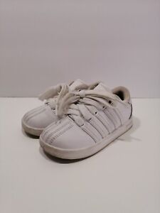 Toddlers K-Swiss Sneakers White Size 8C infant READ 
