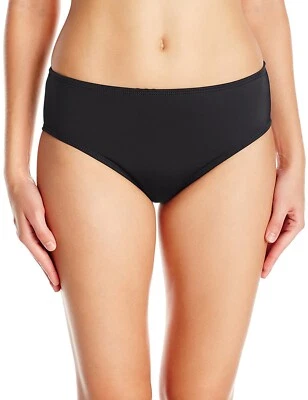 NAUTICA Mujer Traje de Baño Negro Firma Cintura Alta Pantalón Bikini Parte Inferior Talla S Foto 1 de 3