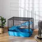 3-tier Hamster Cage with Accessories, Ramps, Light Blue