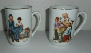 Set 2 tazze per tazze figlia del guardiano del giocattolo Norman Rockwell Museum - Foto 1 di 4