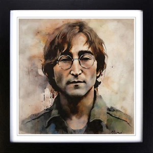 John Lennon arte concettuale incorniciata arte da parete stampa arredamento casa quadro grande - Foto 1 di 6