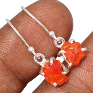 Natürliche seltene mexikanische Opal grob 925 Sterling Silber Ohrringe Schmuck CE40439 - Bild 1 von 1