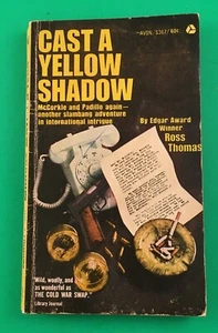 Cast a Yellow Shadow by Ross Thomas Vintage 1968 Avon Paperback Intrigue Padillo - Picture 1 of 5