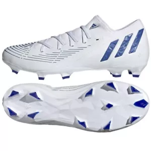 Adidas Predator Edge .3 tallas de tierra firme baja 11,5, 12 blanco precio de venta sugerido por el fabricante £90 GW2279 - Imagen 1 de 8