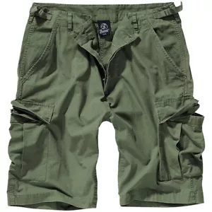 Brandit BDU Shorts Fishing Outdoor Mens Hiking Hunting Military Airsoft Olive - Picture 1 of 11