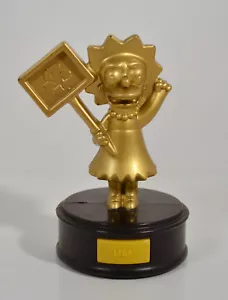 Figura de acción Burger King 2007 dorada Lisa Simpson 3,5" película europea rara Simpson - Imagen 1 de 4