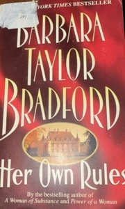 HER Own RULES by BARBARA TAYLOR BRADFORD Harper 1996 1st PB Book - Picture 1 of 13