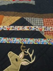 14 Yards Mickey Theme Grosgrain Ribbon/Seven Yards Each Print - Picture 1 of 1