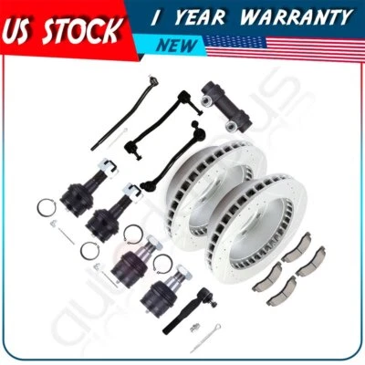 For 2000-2004 Ford F-350 Super Duty Ball Joint Brake Rotors Ceramic Brake Pads - Image 1 of 4