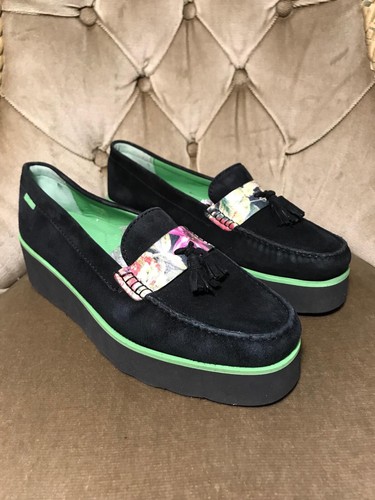 VANS Scarpe mocassini nuove 7 UK (41 EU) Van Dal Carol Lake Lottie scamosciate blu scuro