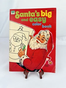 Libro vintage 1975 Whitman Babbo Natale grande e facile colore Firenze Sarah Winship mai usato - Foto 1 di 10