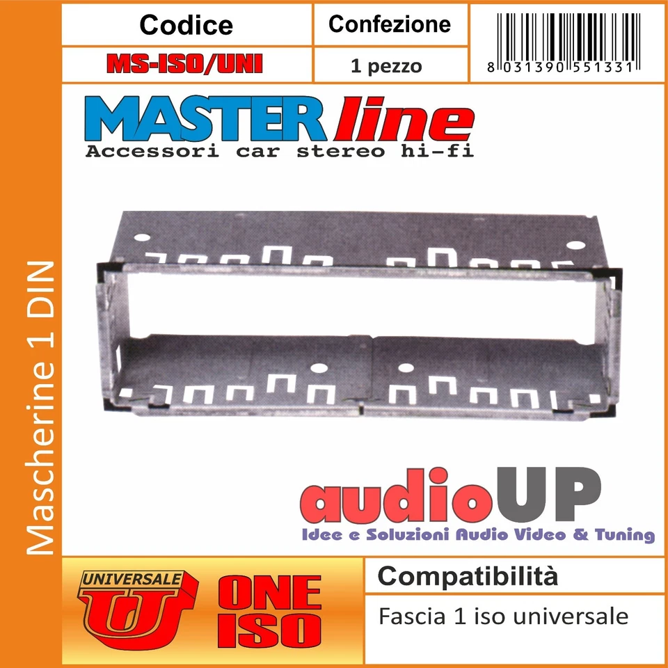 Band Iso Universal for Mounting Car Radio 1 Din. Adapter Radio Masterline - Image 1 of 1