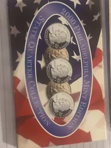 2000 Philadelphia Mint Edition State Quarter Set, (MA, MD, SC, NH, VA) 5 Coins  - Picture 1 of 14