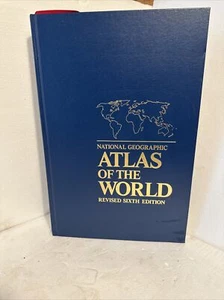 National Geographic Atlas of the World Revised 6th Edition Oversized 12x18 -1992 - Picture 1 of 12
