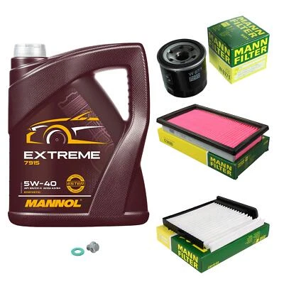 MANN Inspektionspaket 5 L MANNOL Extreme 5W-40 für Nissan Tiida Schrägheck 1.6 - Bild 1 von 4