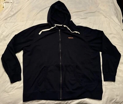 Optum Logo Healthcare Navy Blue Full Zip 4XL Hoodie Telehealth - Image 1 of 4