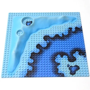 Vintage Lego Underwater Printed Crater Baseplate 3947bpx1 from Crystal Cave 6190 - Picture 1 of 3