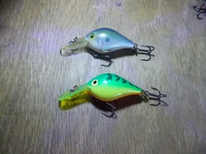 Rapala Mini Fat Rap Crankbaits Firetiger Chartreuse Lip & Shad 1,75" Body 6/25 - Photo 1/4