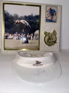 2) Vtg Arnold Palmer Autographs, REAL  Hand Signed In Person, On Card & Visor - Picture 1 of 7