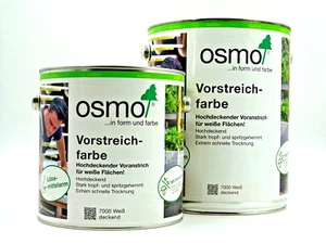 Osmo Vorstreichfarbe Voranstrich Grundierung Holzfarbe Holz deckend - 7000 weiß - Bild 1 von 11