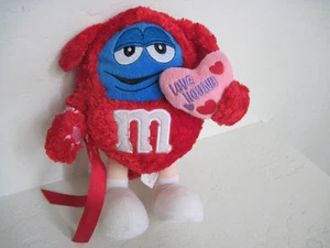 M&M RED W/ HEART LOVE HOUND 8" Plush Stuffed Animal - Imagen 1 de 5