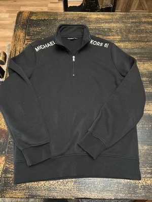 Michael Kors Para Hombre 1/4!Camisa Grande con Cremallera Pull Over Manga Larga Foto 1 de 4