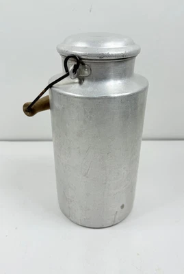Vintage Small German Metal Milk Pail Churn Aluminum Planter Flower Arrangement? - Image 1 of 4