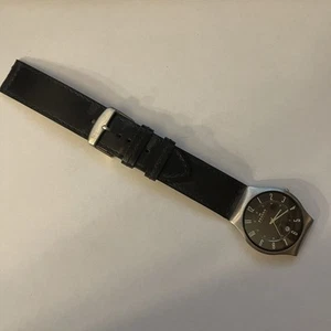 Reloj pulsera Skagen 233XXLSLB para hombre cuero negro esfera analógica cuarzo piezas de reparación - Imagen 1 de 4