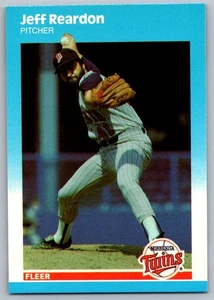 Fleer 1987 actualización Jeff Reardon Minnesota Twins #U-101 - Imagen 1 de 2
