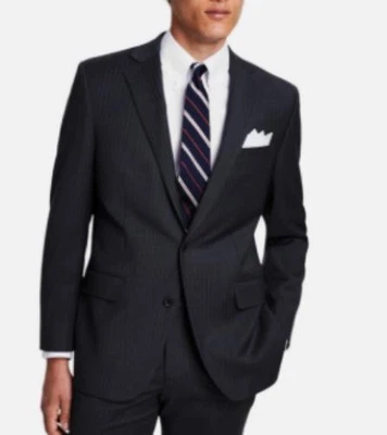 Chaqueta de traje B Brooks Brothers para hombre gris a rayas ajuste clásico 40 R nueva 100206359 Foto 1 de 4