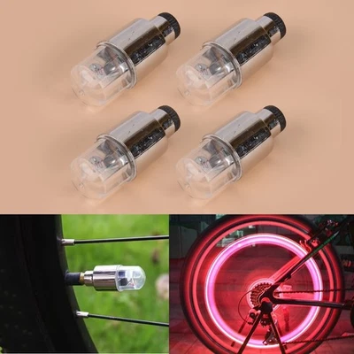 4pcs Car Wheel Tire Tyre Air Valve Stem Light Cap Cover Accessories - Image 1 of 4
