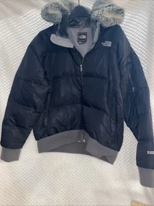 Damen The North Face TNF Gotham Jacke Kapuze 550 Winterjacke - Schwarz X Large - Bild 1 von 13