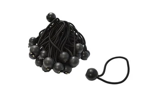 9" Bungee Balls Black (25 Pack) - Picture 1 of 1
