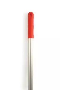 Food Hygiene Colour Coded Aluminium Brush Broom Mop Handle Metal Screw Fit Red - Picture 1 of 8