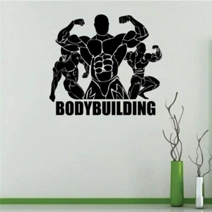 Fitness Bodybuilding Motivation Quote Vinyl Art Sticker Home Gym Wall Decals - Picture 1 of 5